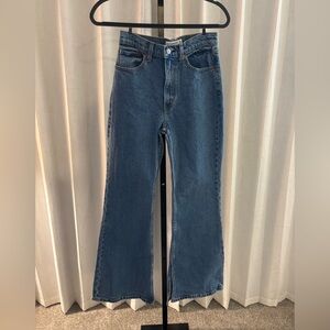 Abercrombie & Fitch Flare Jeans in Classic Blue